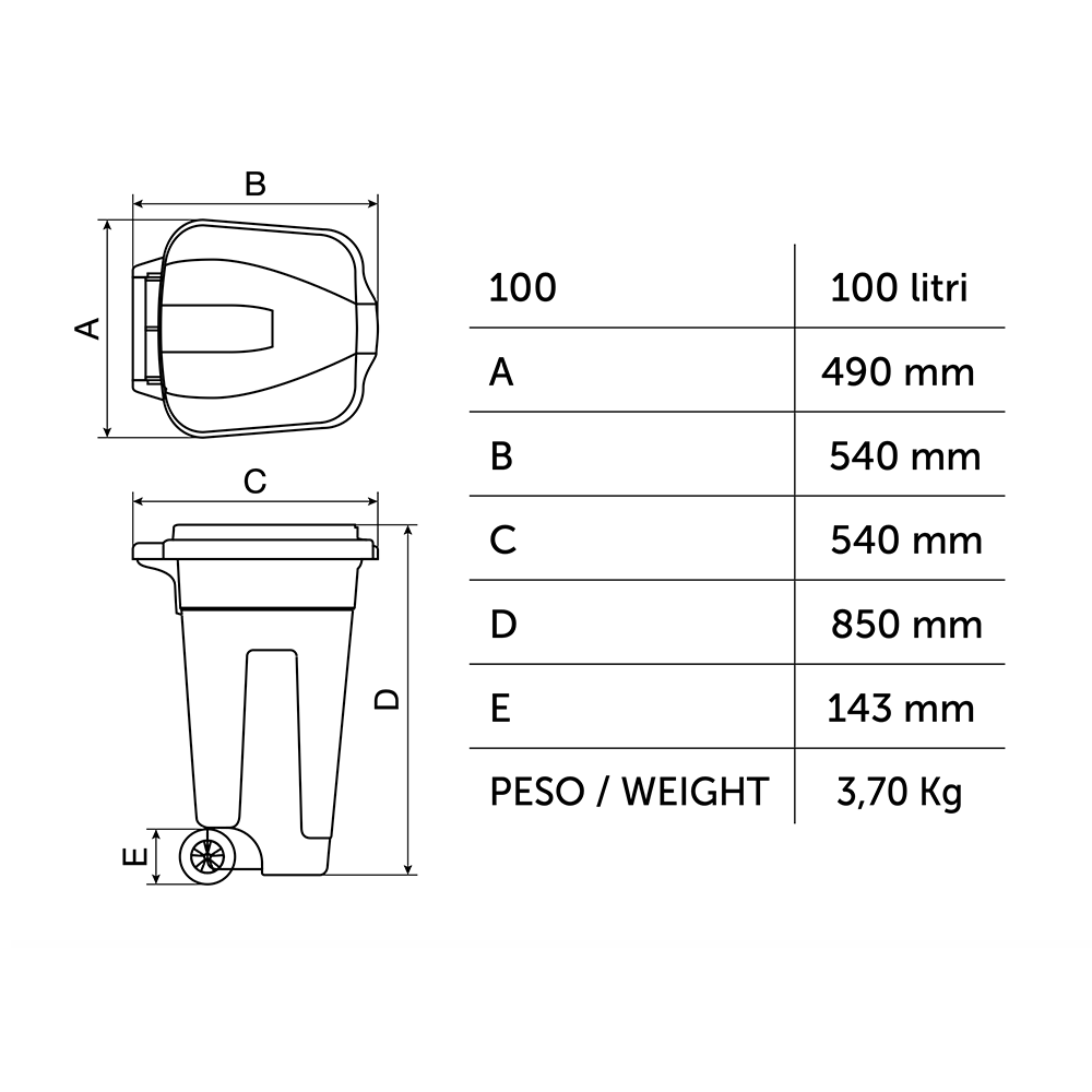 Bidoni 100 litri - immagine 2